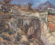 Vincent Van Gogh Entrance to a Quarry near Saint-Remy (nn04) USA oil painting reproduction